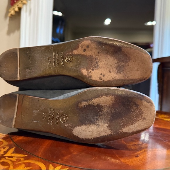 Vintage Y2K Botkier Grey Suede Knee high boots w/Gold Chain Size 37.5/7 $398 - Picture 10 of 13